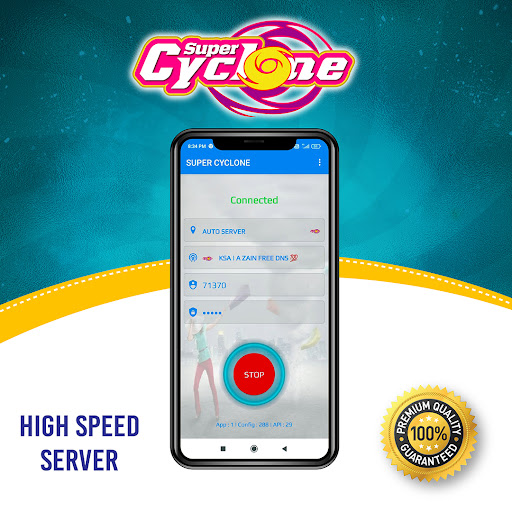 Super Cyclone Vpn Tangkapan skrin 2