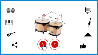 Bongo Cat Musical Instruments Tangkapan skrin 1