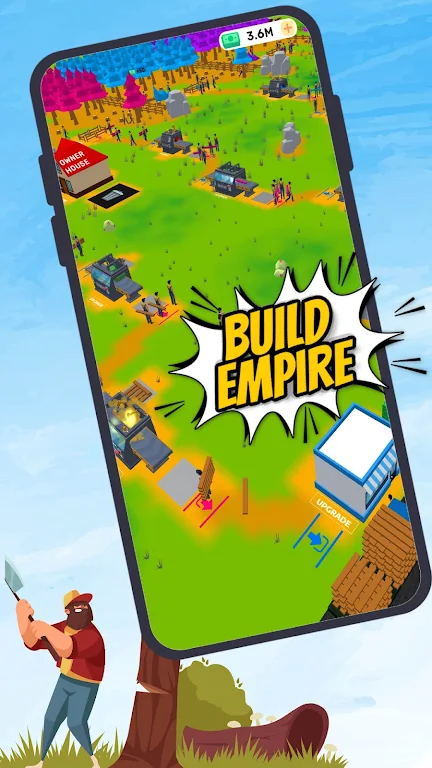 Lumber Tycoon Inc : Idle build Capture d'écran 0