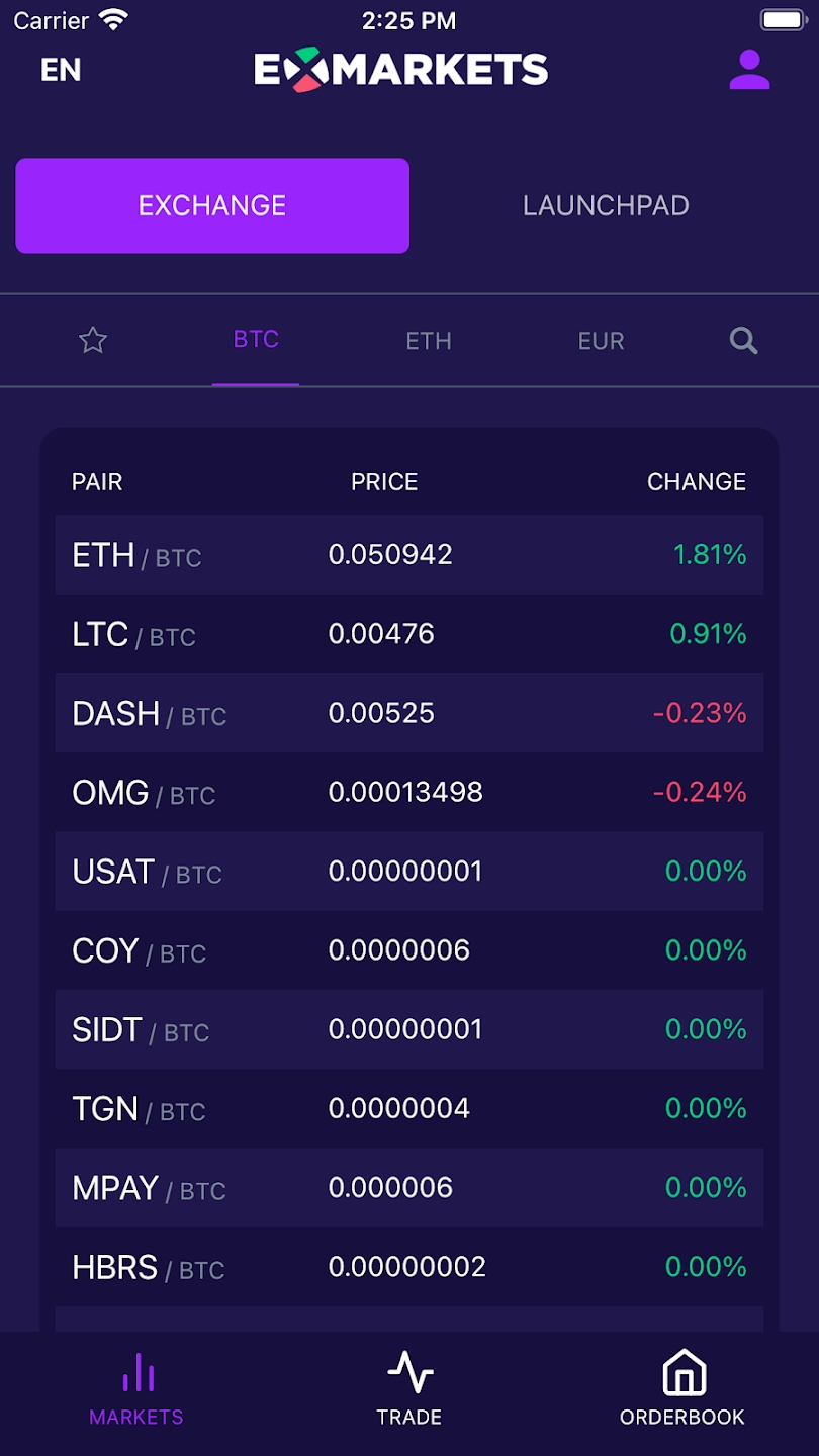 ExMarkets應用截圖第0張