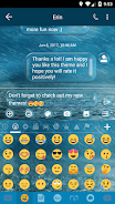 SMS Messages Bubble Rain Theme Ảnh chụp màn hình 3