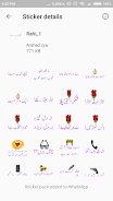 Urdu Sticker RAHI HIJAZI Captura de tela 1