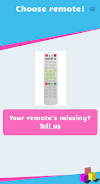 Remote for Catvision TV Schermafbeelding 0