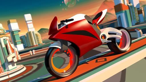 Gravity Rider: Space Bike Race Schermafbeelding 1