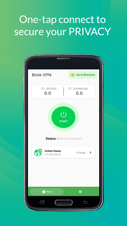 Brisk VPN Captura de tela 2