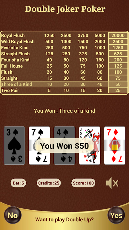 Double Joker Poker Zrzut ekranu 1