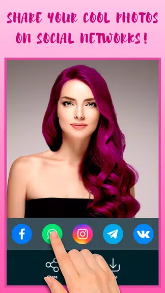 Hair Color Changer Tangkapan skrin 3