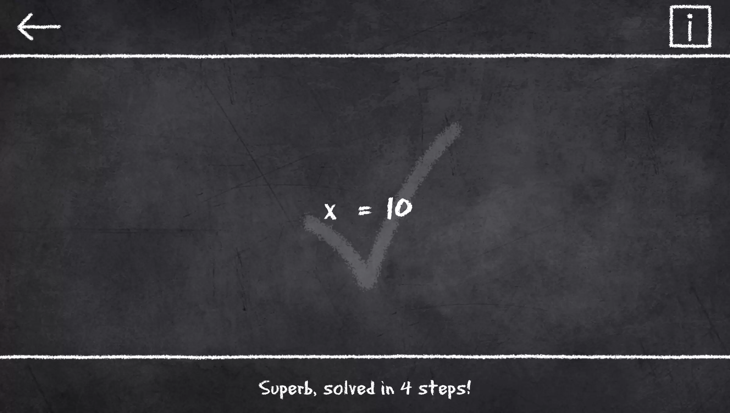 x=1: Learn to solve equations Ekran Görüntüsü 0