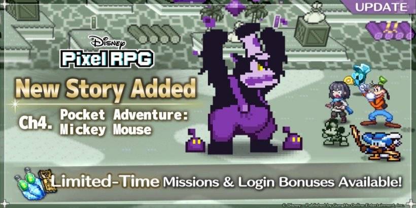 Novo Mickey Mouse Update traz mágica retrô para a Disney Pixel RPG