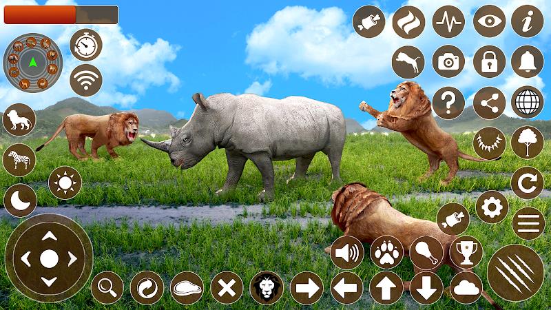 Lion Games 3D Animal Simulator Schermafbeelding 0