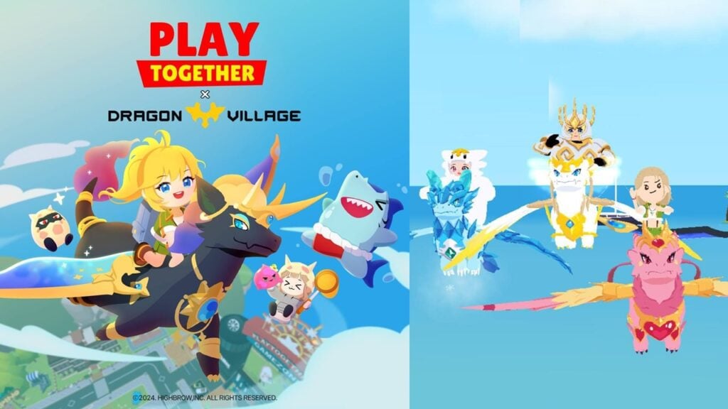 Ito ay sina Nuri, Jimon, At Lumilipad na Dragons Sa Play Together x Dragon Village Crossover!