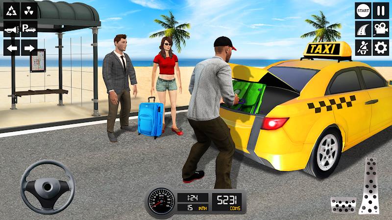 Taxi Simulator 3d Taxi Sim ဖန်သားပြင်ဓာတ်ပုံ 0