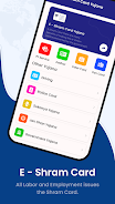 Shram Card Yojana Status Check Zrzut ekranu 0