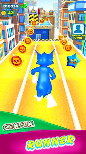 Cat Run : Tom Subway Runner 3D 스크린샷 2