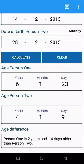 Schermata Age Calculator 1