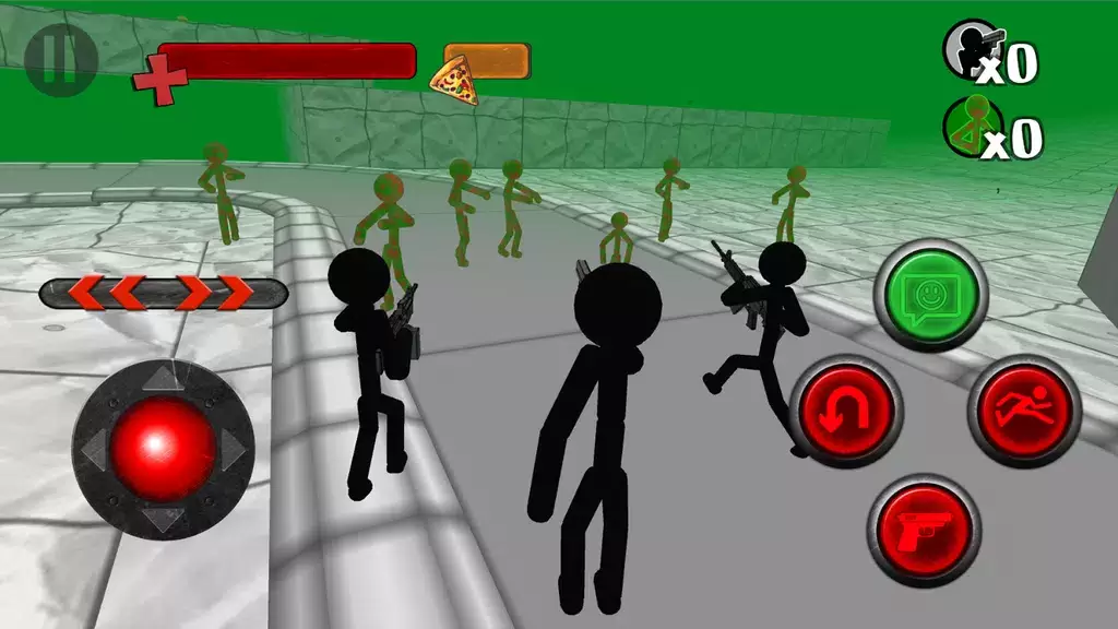 Stickman Zombie 3D Скриншот 2