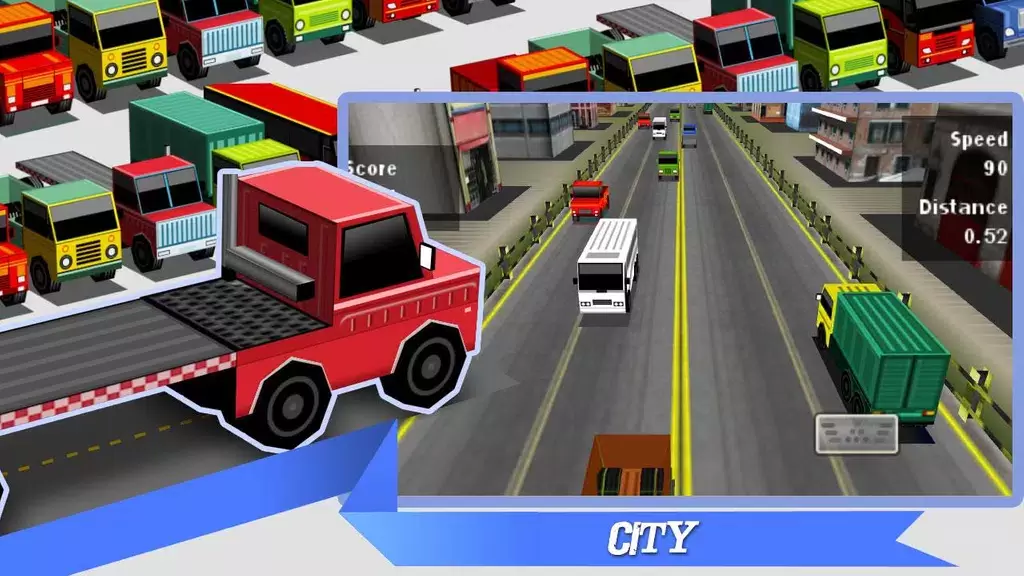 Truck Traffic Racing3D Ekran Görüntüsü 2