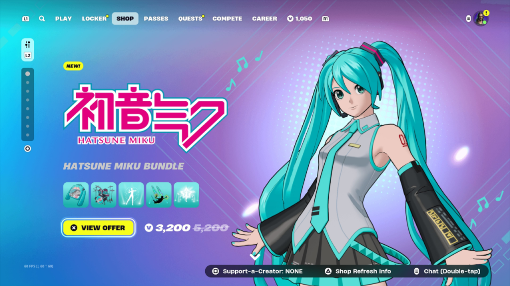 Hatsune Miku Fortnite 품목