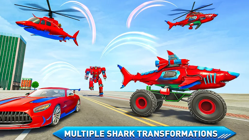 Monster Truck Robot Shark Game應用截圖第3張