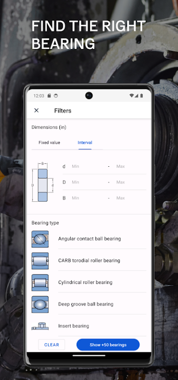 SKF Bearing Assist Ekran Görüntüsü 2