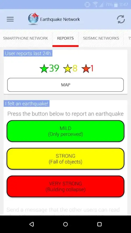 Earthquake Network PRO Schermafbeelding 3