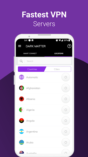 DarkMatter VPN স্ক্রিনশট 1