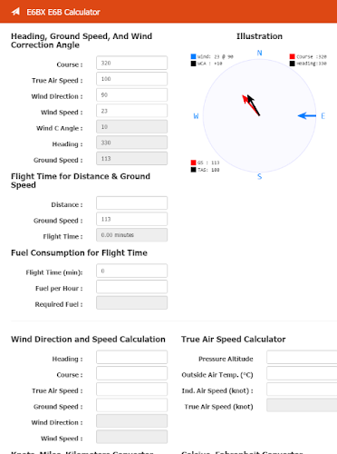 E6BX E6B Calculator Ekran Görüntüsü 1