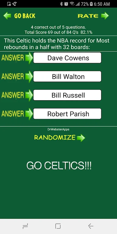 Trivia & Schedule Celtics fans Capture d'écran 1