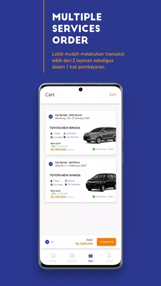 TRACtoGo: Rental Mobil & Bus 스크린샷 1