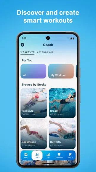 Swim.com: Workouts & Tracking 스크린샷 2