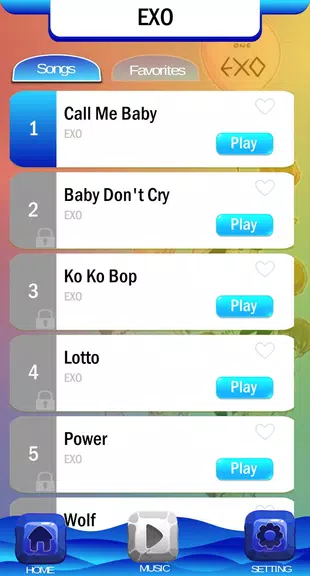 EXO Chibi Piano Tiles Ảnh chụp màn hình 1