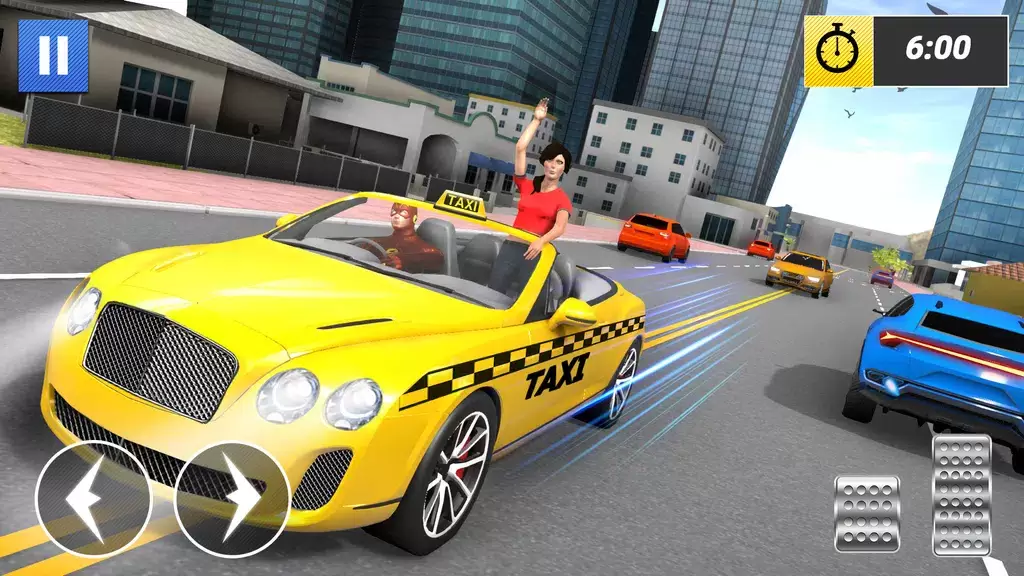 Superhero Car Games Taxi Games Screenshot 1