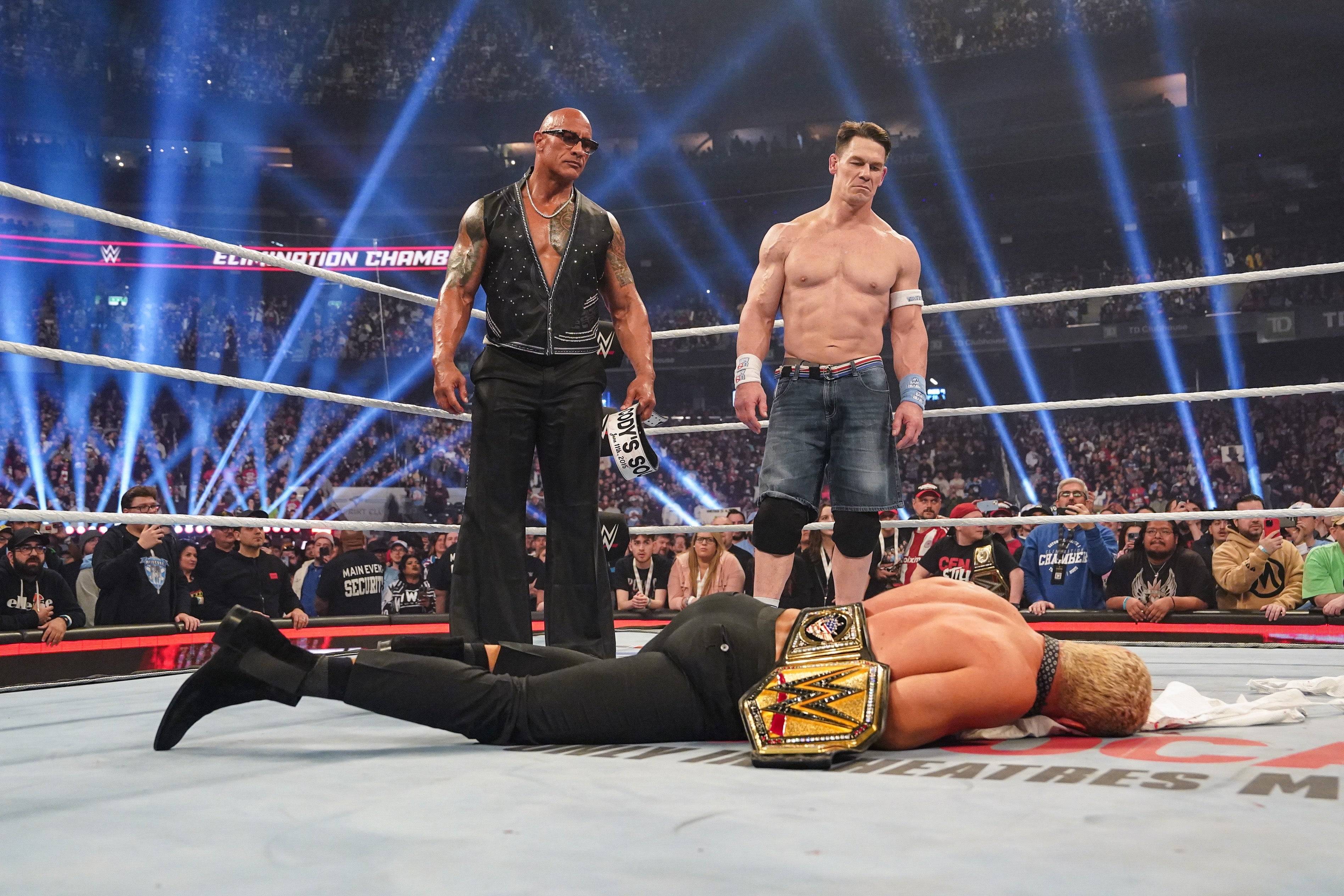 John Cena as a WWE bad guy. Photo by Rich Freeda/WWE via Getty Images.