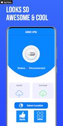 MIND VPN - Fast & Safe Vpn Captura de pantalla 0