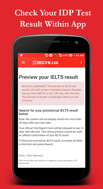 IELTS Liz Schermafbeelding 0