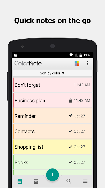 ColorNote Bloc de notas Notas Captura de pantalla 0