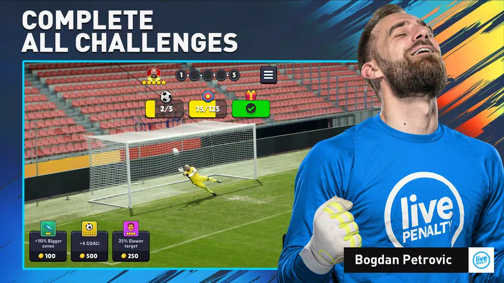 Soccer Penalty: Live Goalie ဖန်သားပြင်ဓာတ်ပုံ 2