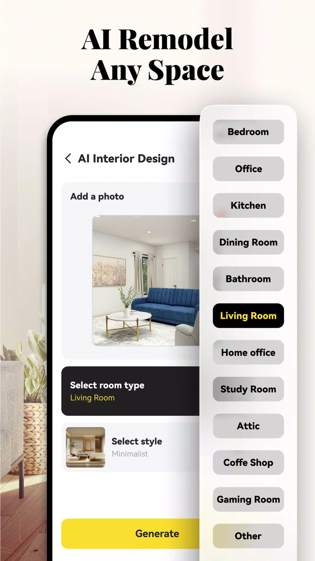 AI Home Design: Interior Decor Screenshot 1