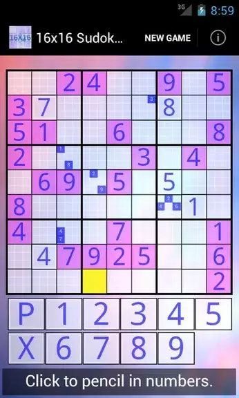 16x16 Sudoku Challenge HD ဖန်သားပြင်ဓာတ်ပုံ 1