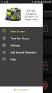 Ryobi™ GenControl™ Ảnh chụp màn hình 3