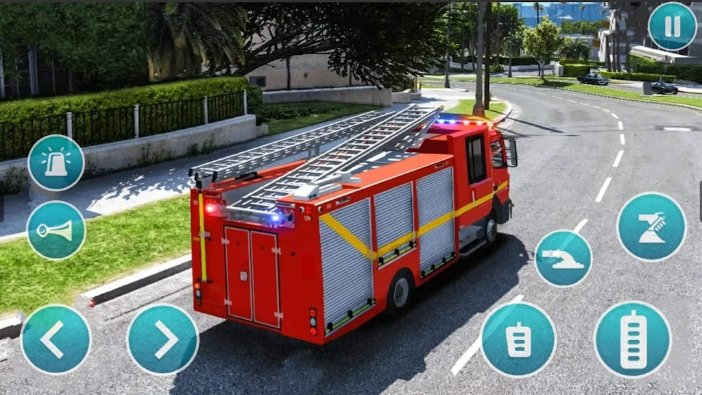 Emergency Police Fire Truck 3d ဖန်သားပြင်ဓာတ်ပုံ 2