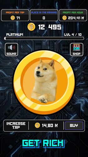 Crypto Clicker Doge Coin Idle Ekran Görüntüsü 3