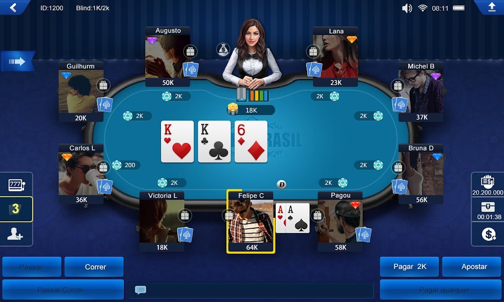 Poker Brasil HD Zrzut ekranu 1