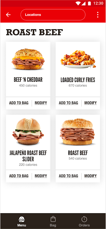 Arby's Fast Food Sandwiches ภาพหน้าจอ 1