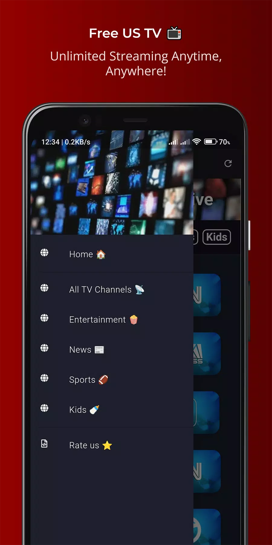 TheTVApp USA Live Capture d'écran 2