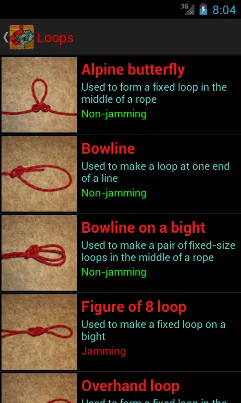 Schermata Useful Knots 2