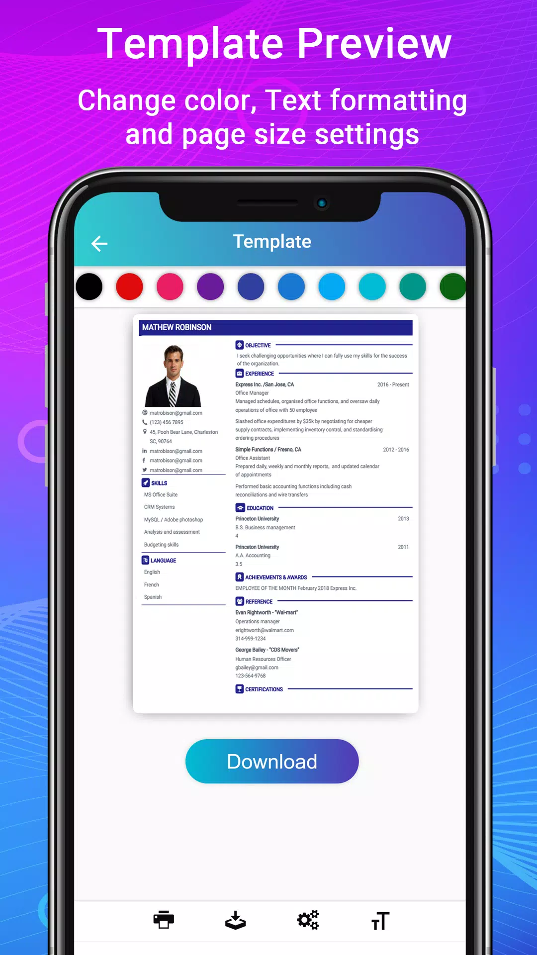 Resume - Intelligent CV maker Ảnh chụp màn hình 3