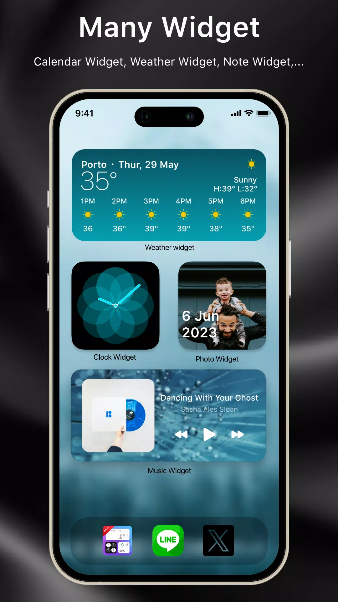 Laka Widgets: Widget OS 18 Capture d'écran 2