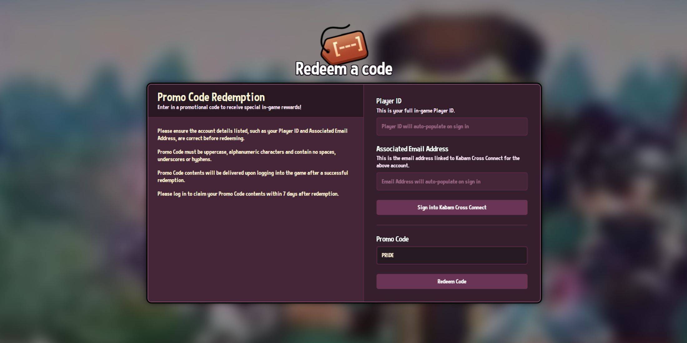 Shop Titans Code Redemption Menu