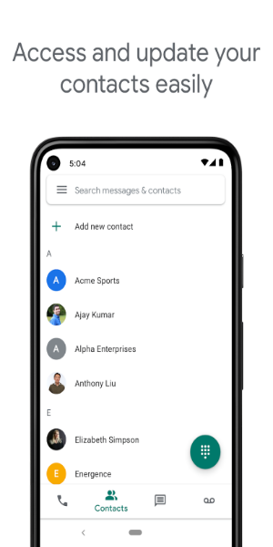 Schermata Google Voice 2